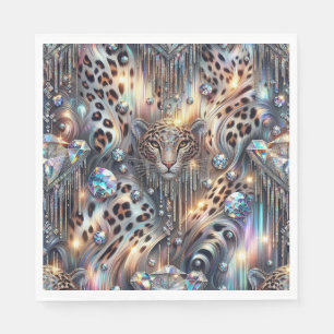 Guardanapos de Luxo Estampa Leopardo Opal