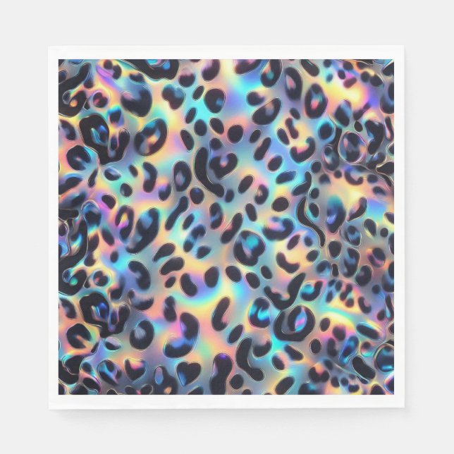 Guardanapos de Luxo Estampa Leopardo Opal (Frente)