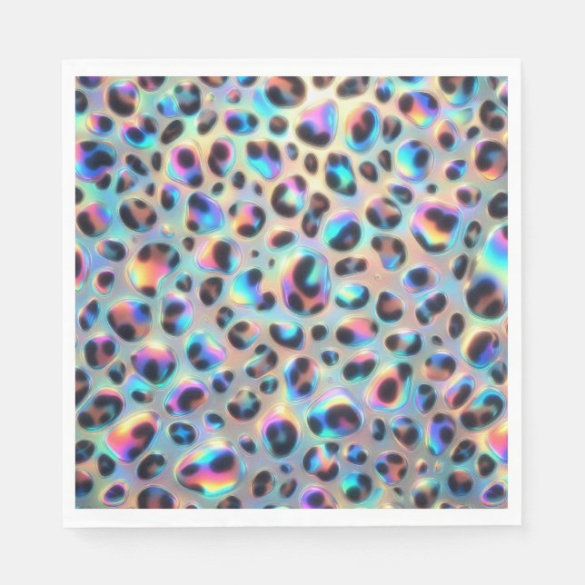 Guardanapos de Luxo Estampa Leopardo Opal (Frente)