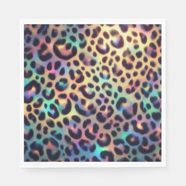 Guardanapos de Luxo Estampa Leopardo Opal (Frente)