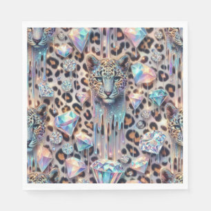 Guardanapos de Luxo Estampa Leopardo Opal