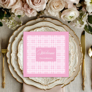 Guardanapos de Mesa Rosa Personalizados com Estilo
