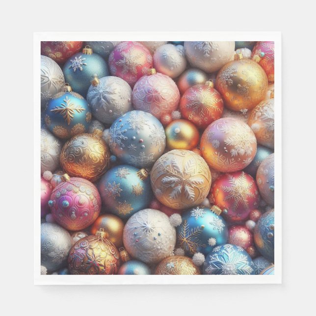 Guardanapos de Natal coloridos! (Frente)