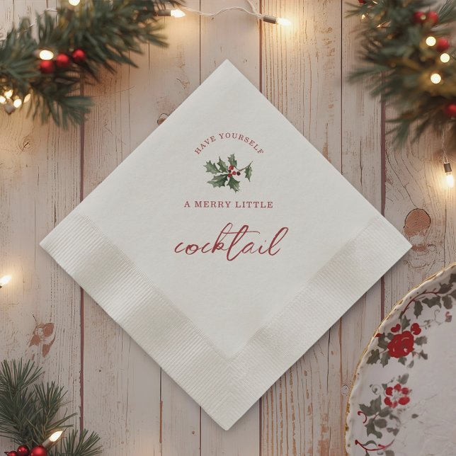 Guardanapos de Natal com Coquetel Alegre (Criador carregado)