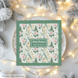 Guardanapos de Natal com Monograma Personalizado S
