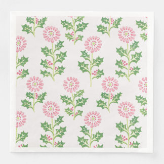 Guardanapos de Natal Pink Daisy e Holly Whit