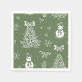 guardanapos de Natal toile