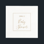 Guardanapos de Noiva Minimalistas Dourados<br><div class="desc">Traga um toque de elegância para o seu evento com estes Guardanapos de Noiva Minimalistas Dourados. Com design limpo e sutil realce dourado, eles são o complemento perfeito para um tema de noivado moderno, chique ou elegante. Use-os para coquetéis, sobremesas ou na mesa de buffet para um visual polido e...</div>