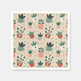 Guardanapos de Papel Amante de Plantas
