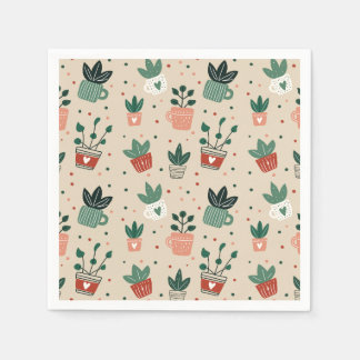 Guardanapos de Papel Amante de Plantas