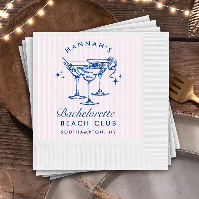 Guardanapos de papel azuis para despedida de solte (Criador carregado)