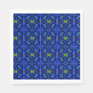 Guardanapos de papel azul