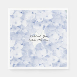 Guardanapos de papel azul claro para casamento com