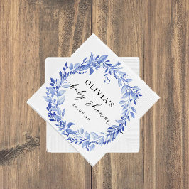 Guardanapos de papel Blue Porcelain Floral Books