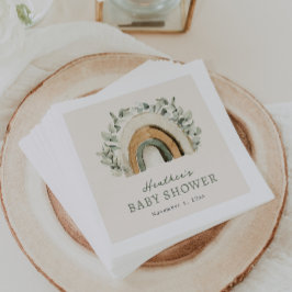 Guardanapos de papel Boho Arco-íris