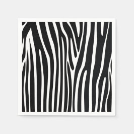Guardanapos de papel com estampa de zebra safari