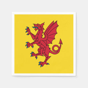 Guardanapos de papel da bandeira de Somerset