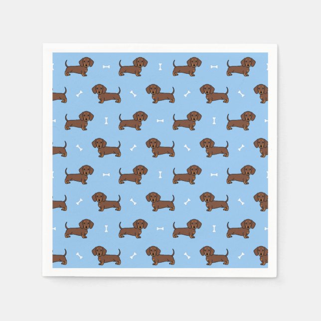 Guardanapos de Papel Dachshund, Suprimentos para F (Frente)