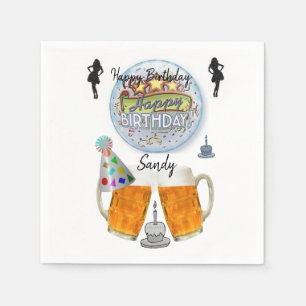 Guardanapos de papel de aniversário, Cerveja