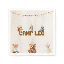 Guardanapos de papel de aniversário com tema de an
