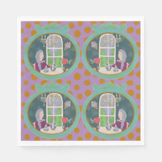 Guardanapos de papel de arte vintage