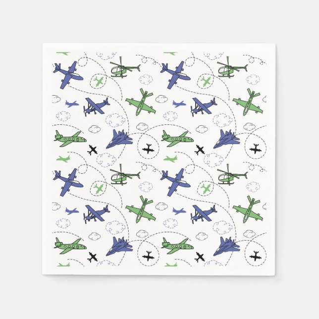 Guardanapos de papel de avião, suprimentos para fe (Frente)