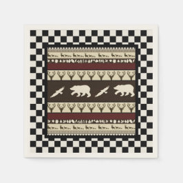 Guardanapos de papel de bosques de outono