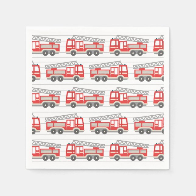 Guardanapos de papel de caminhão de bombeiros, Ani (Frente)