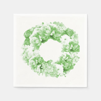 Guardanapos de papel de coroa de hortelã verde mon