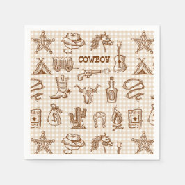 Guardanapos de papel de Cowboy, Suprimentos para F