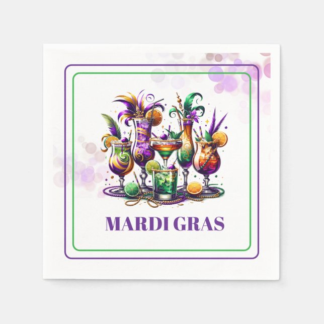 Guardanapos de papel de Mardi Gras (Frente)