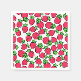 Guardanapos de Papel de Morango, Festa de Frutas d