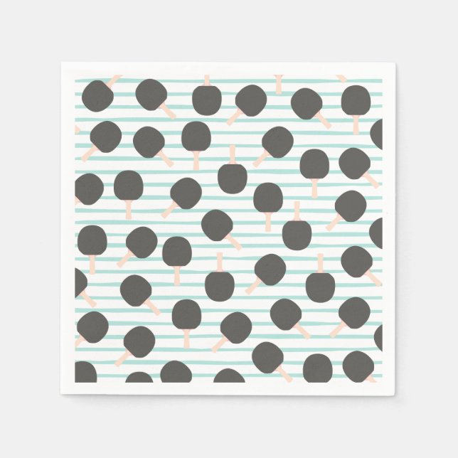Guardanapos de papel de tênis de mesa fofos (Frente)