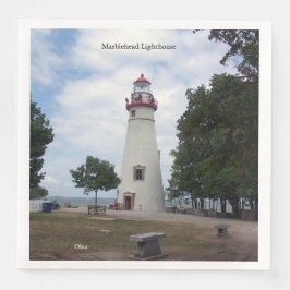 Guardanapos de papel do farol de Marblehead