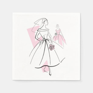 Guardanapos de papel do Grupo Rosa de Moda