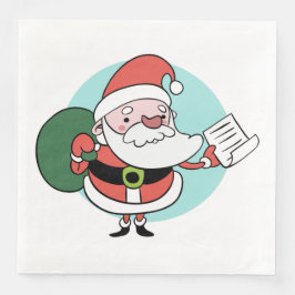 guardanapos de papel do Papai Noel