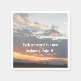 guardanapos de papel do partido aposentado