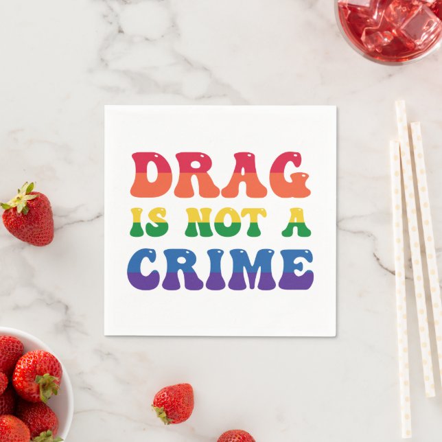 Guardanapos de papel Drag não é crime (Insitu)