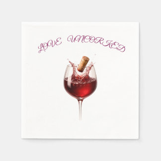 Guardanapos de papel Elegante Vinho Desencantado