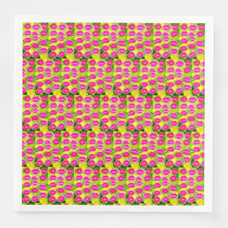 Guardanapos de papel estampados "Beijos e Abraços"