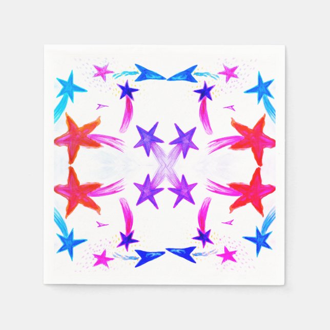 Guardanapos de papel estrelas (Frente)
