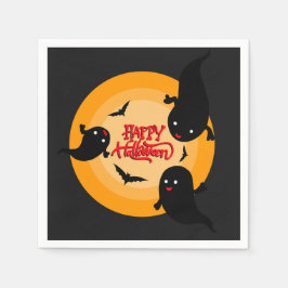 Guardanapos de papel Feliz Halloween Fantasmas e M