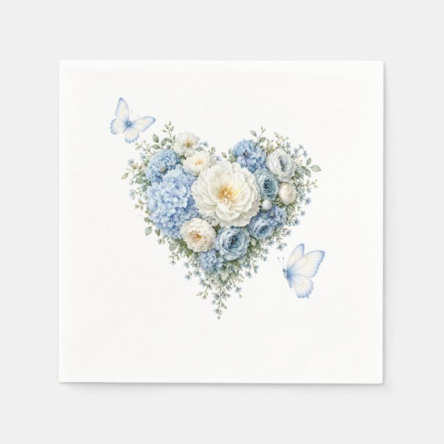 Guardanapos de papel Floral Hydrangea (Frente)
