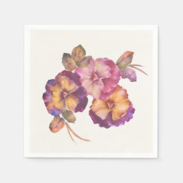 Guardanapos de Papel Floral Pansy (Conjunto de 50)