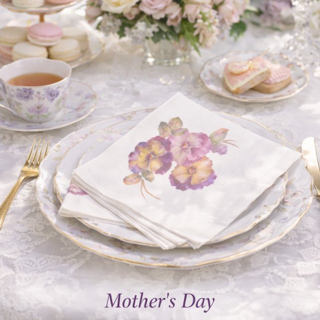 Guardanapos de Papel Floral Pensée | Mesa de Jardi (Set a Beautiful Table with Floral Elegance
Pansy Garden Party Napkins
Perfect for Mother’s Day Hosti)
