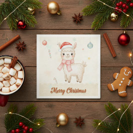 Guardanapos de Papel Llama Feliz Natal