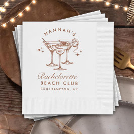 Guardanapos de papel marrom para despedida de solt