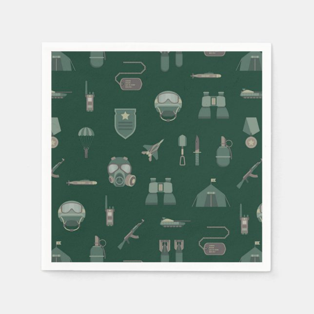 Guardanapos de papel militar, exército patriótico (Frente)