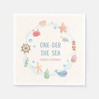 Guardanapos de papel para 1º aniversário Náutico S