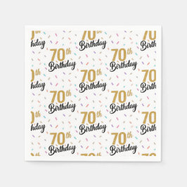 Guardanapos de papel para 70º aniversário, Setenta